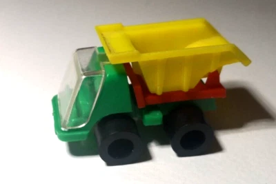Vintage Miniature 2" Dump Truck Plastic Made In West Germany - Image 1 of 4