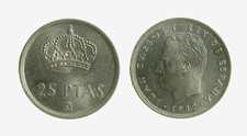 valore moneta 25 pesetas 1982