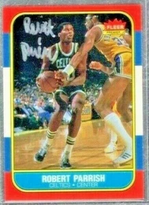 *ROBERT PARRISH*  1986-87 Fleer Hand-Signed Auto  BOSTON CELTICS - Picture 1 of 1