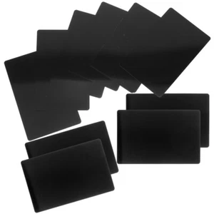 10 Pcs Laser Marking Aluminum Business Card Metal Cards Blank for Engraving - Afbeelding 1 van 12