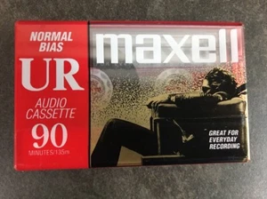 Maxell UR 90min Blank Audio Cassette - New - Normal Bias - Picture 1 of 2