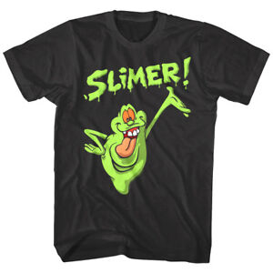Ghostbusters Slimer Hungry Ghost Men's T Shirt Cartoon TV Show Ectoplasm Movie