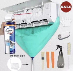 Kit de bolsa de limpieza de aire acondicionado cubierta a prueba de fugas herramientas de limpieza de lavado de polvo de CA - Imagen 1 de 11