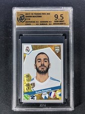2017-18 Panini FIFA 365 Stickers (Gray) KARIM BENZEMA #211 Real Madrid AP 9.5
