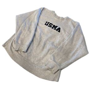 Vintage Champion Reverse Weave Sweatshirt Mens 2XL Gray USMA Spell Out USA 70s