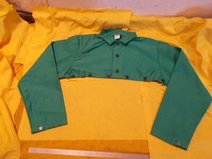 RAWHYDE FLAME RESISTANT WELDING CAPE SLEEVES blacksmith forge safety MED FS200-M - Picture 1 of 6
