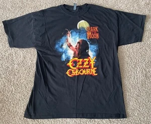 Ozzy Osbourne M&O Gold Bark at the Moon Black T-Shirt Men Large - Picture 1 of 4