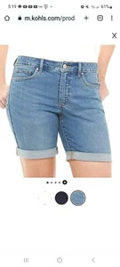 Croft & Barrow  classic strech Bermuda  Size 4  med wash UHL - Picture 1 of 5