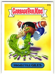 Projectile Giles 2014 Garbage Pail Kids Series 2 Parody Sticker - Picture 1 of 2