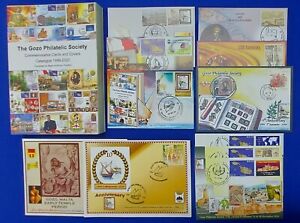 2000's Malta Large Collection of 11 Commemorative Cards, Gozo Philatelic Society