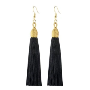 Baumwolle Boho Ohrringe - Geometrisch Drop Hängel Quaste Fransen Damen Mode Schmuck - Bild 1 von 30