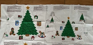 V.I.P. CRANSTON FABRIC PANEL CHRISTMAS TREE APPLIQUES - Picture 1 of 3