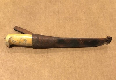 Cuchillo para filete J. Marttiini Finlandia de colección raro grabado firmado hoja de 4" Foto 1 de 4