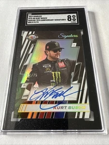 2023 Kurt Busch Donruss Nascar 75th Anniversary Signatures Holo SGC 8 27/75 - Bild 1 von 2
