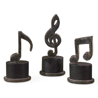 Uttermost - Estatuillas, Juego/3 - Accesorios - Notas musicales - Estatuilla de 11,75 pulgadas Foto 1 de 4