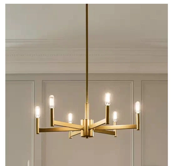 Kichler Erzo Chandelier 6lt Natural Brass - 43859NBR
