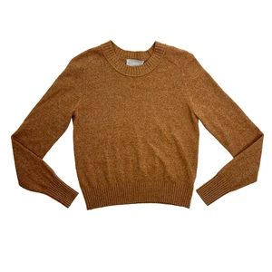 Suéter Everlane ReCashmere Vintage Crew Talla S Especiado Chai Marrón Lana Cachemira - Imagen 1 de 6