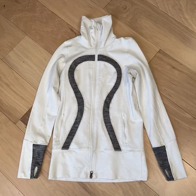 Lululemon White Define Jacket Mock Neck Long Sleeve Women's 6 - Image 1 of 4