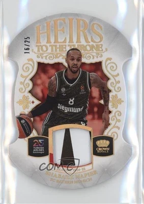 2024-25 Crown Royale EuroLeague Herdeiros do Trono Prime 16/25 Shabazz Napier - Imagem 1 de 3