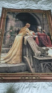 The Godspeed Tapestry Wall Hanging Medieval Jacquard Weave 100% Cotton 52"x37" - Picture 1 of 6