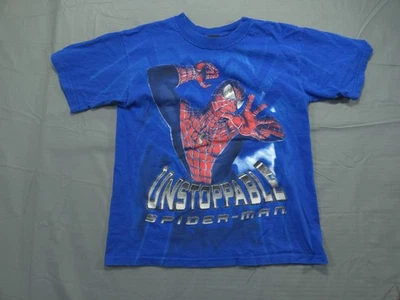 Vintage Spiderman Shirt Boys Extra Large Movie Promo Unstoppable 2002 OG Marvel - Image 1 of 4
