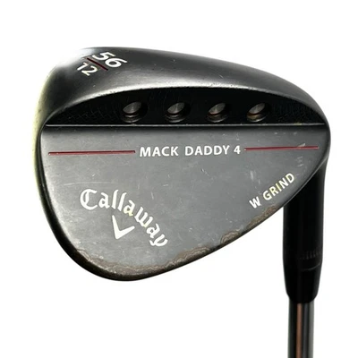 Callaway Mack Daddy 4 56 Sand Wedge Black 12 Bounce Milled RH Dynamic Gold Steel - Image 1 of 4