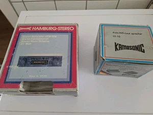GDR car radio Kamosonic Hamburg stereo AR 200 with speakers - Picture 1 of 12