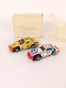 TCR Slot Car Set of 2 Dirt Track Racers Rat Trap Mustang #12 & Pinto #77 RARE - Bild 1 von 7