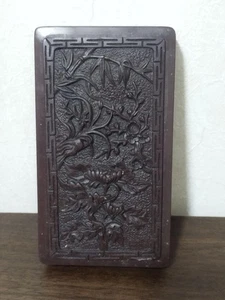 Tinta Caligrafía Piedra Marrón Oscuro Tapa De Colección Suzuri Sumi Molinillo Shodo Shuji - Imagen 1 de 5