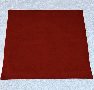 Jim Thompson Pillow Cover Dark Red Euro Heavyweight 24”x24” NWT - Image 1 of 4