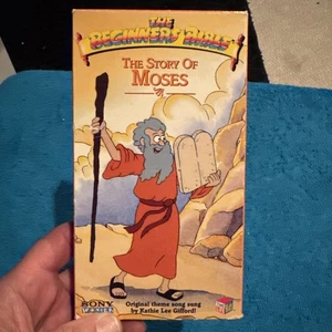 The Beginners Bible VHS Tape Story Of Moses Cartoon Kathy Lee Gifford A53 - Picture 1 of 3