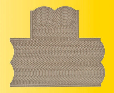 Vollmer 48243 HO Scale Cobblestone Street T Intersection - Image 1 of 1