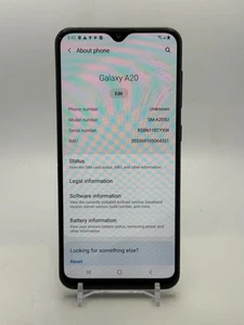 Samsung Galaxy A20 - Black - 32GB - As-is for Salvage/Parts/Disassembly - Picture 1 of 8
