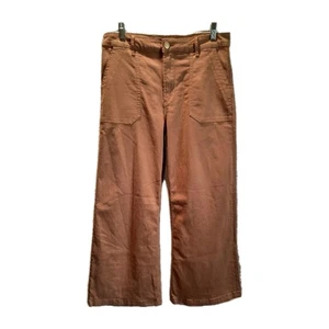 Kut from the Kloth Trousers Womans 10 Brown Wide Leg High Waist Preppy - Picture 1 of 14