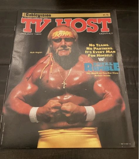 WWF 1989 ROYAL RUMBLE Programa de TV por Cable ¡Guía de Revista! Hulk Hogan VHS Foto 1 de 1
