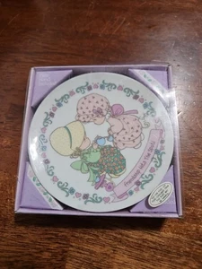 Precious Moments Friendship Hits The Spot  Collector 4" Plate With Display Easel - Picture 1 of 7