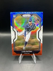 2021 Panini Prizm Red White Blue Prizm #189 Luis Patino RC Tampa Bay Rays - Bild 1 von 2