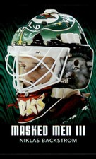 2010-11 Between The Pipes Masked Men III Emerald #MM37 Niklas Backstrom *#/340