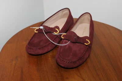 MOCASINES COLE HAAN EVELYN KNOT DRIVER GAMUZA COLOR BLOODSTONE TALLA 7B Foto 1 de 4