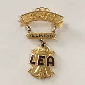 Odd Fellows Service Pin LEA Ladies Encampment Aux Past Grand Matriarch Purple - Picture 1 of 2