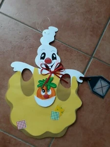 Fensterbild Tonkarton XL Deko Herbst Halloween Geist Gespenst Kürbis 23x35 NEU - Bild 1 von 3