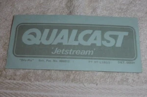 Vintage lawn mower decals, Qualcast Jetstream, never been used, - Picture 1 of 1
