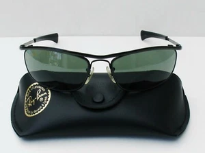 Vintage B&L Ray Ban USA Olympian I DLX 62mm W0646 Black Frame Sunglasses - Picture 1 of 10
