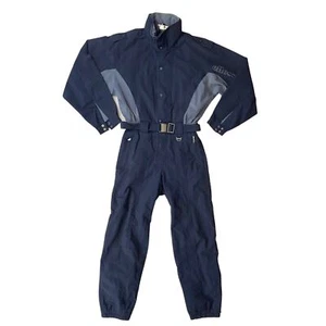 Traje de Esquí Ellesse Vintage Años 80 90 Azul Marino Super Racing Gear M - Imagen 1 de 8