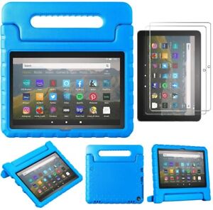 Handle Kids Stand Cover Case + Screen Protector For Amazon Fire 7" Tablet (2022)