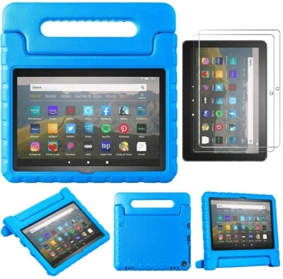 Handle Kids Stand Cover Case + Screen Protector For Amazon Fire 7" Tablet (2022) - Image 1 of 4