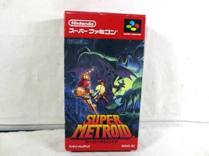 Super Metroid Super Famicom SFC Japanese Nintendo SNES w/ Box Manual - Picture 1 of 2