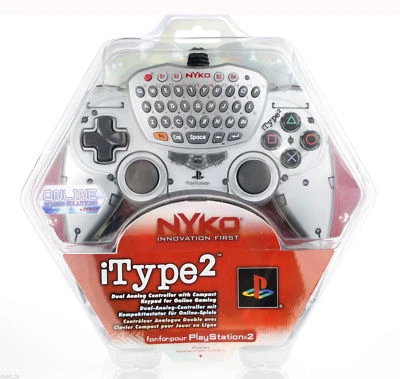 PlayStation 2 PS2 NYKO iType Analog Sony Controller Control Pad Keyboard Gaming - Image 1 of 3