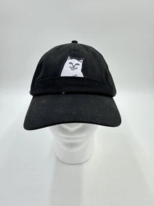 RIPNDIP Unisex Black Lord Nermal Pocket 6 Panel Adjustable Embroidered Hat OS - Picture 1 of 6