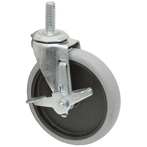 5x15/16 Swivel 1/2-13 Threaded Stem Caster w/Brake 1-3307 - Picture 1 of 1